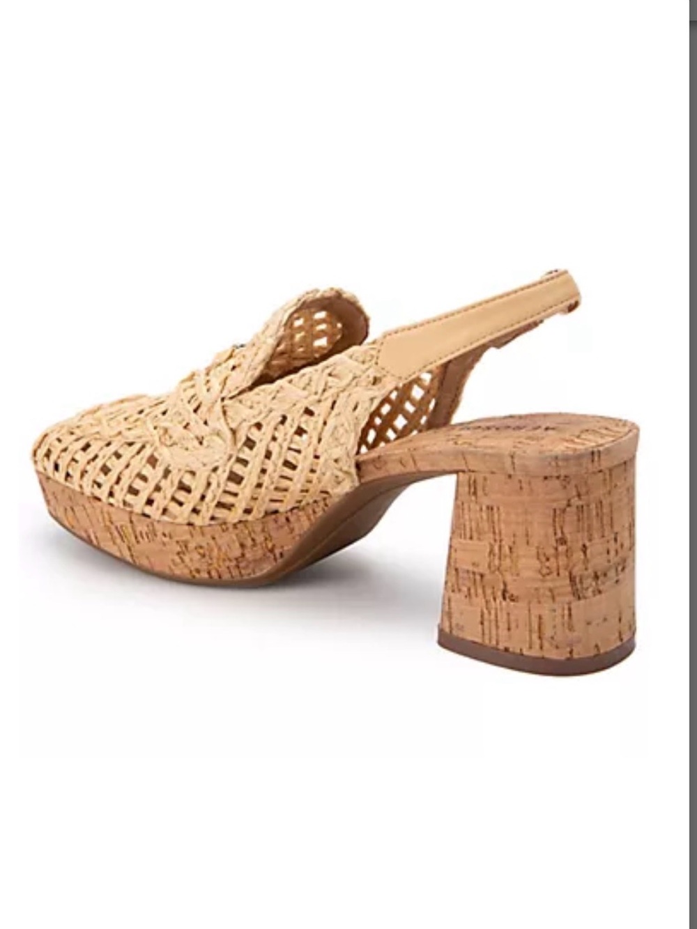Aerosoles Woven Slingback Heeled Sandal “Santiago Raffia” in Natural - Picture 4 of 13